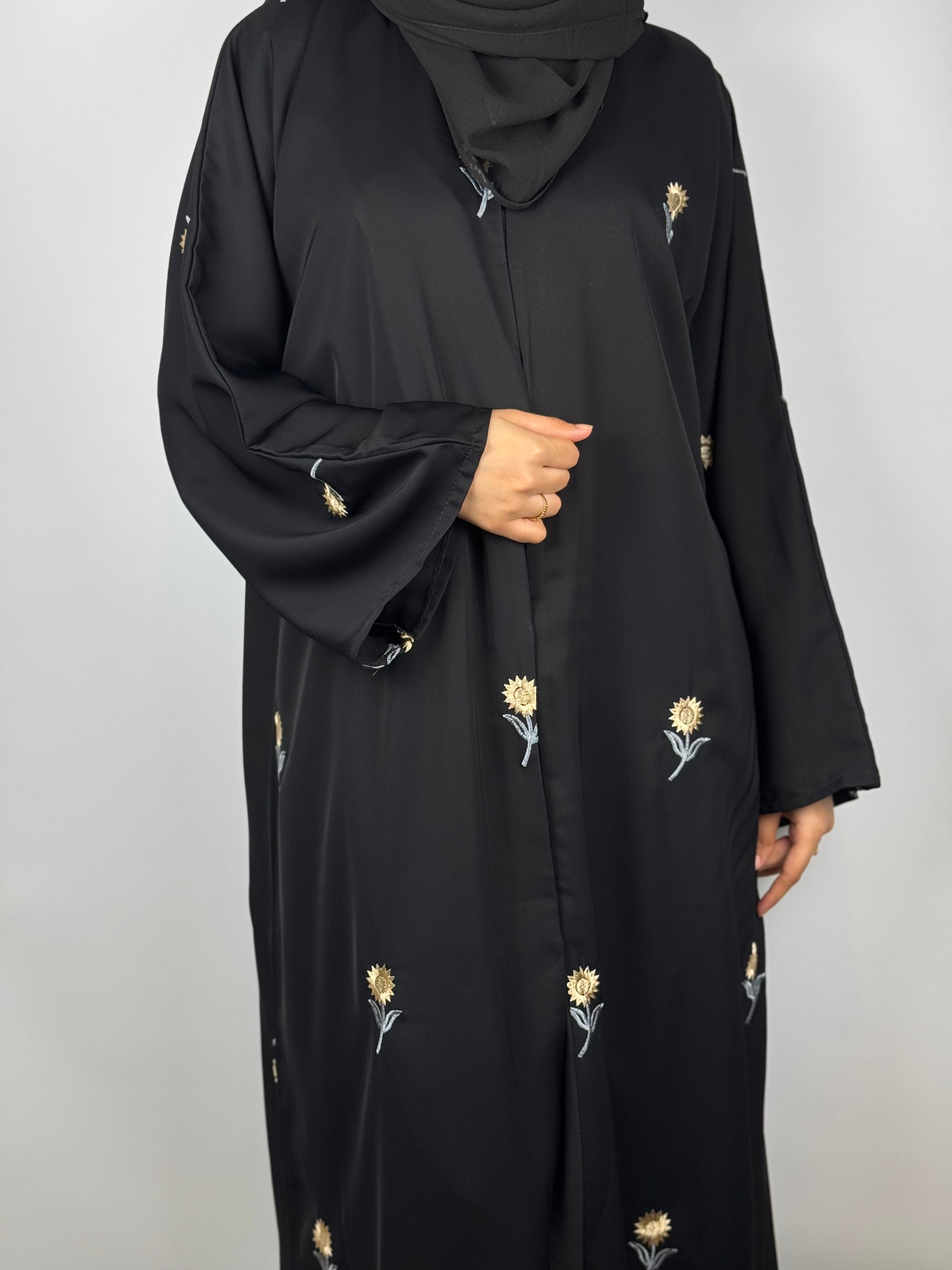 Soft Crepe Sunblossom Abaya