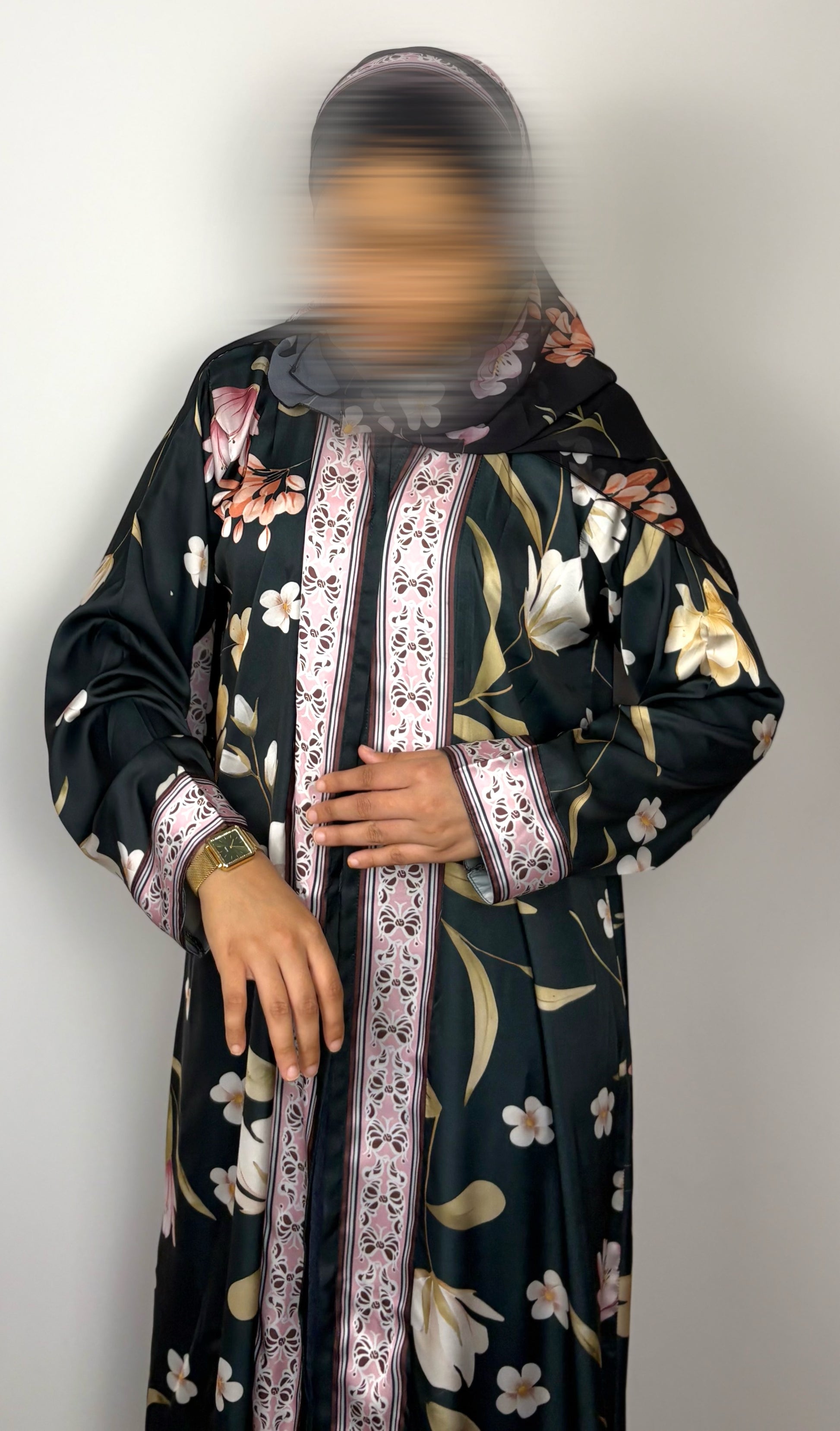 Noor Floral Elegance Abaya