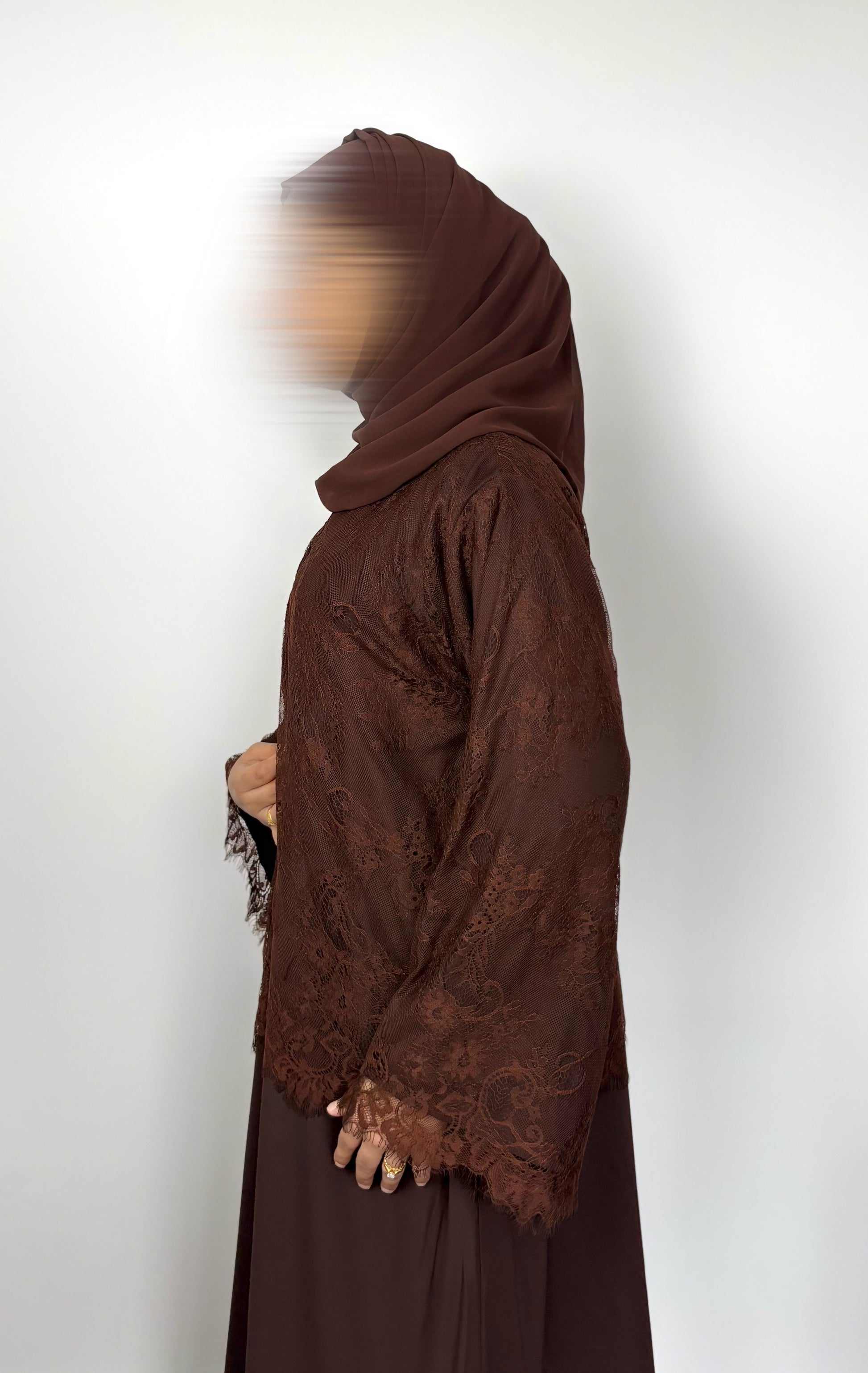 Mocha Lace Abaya