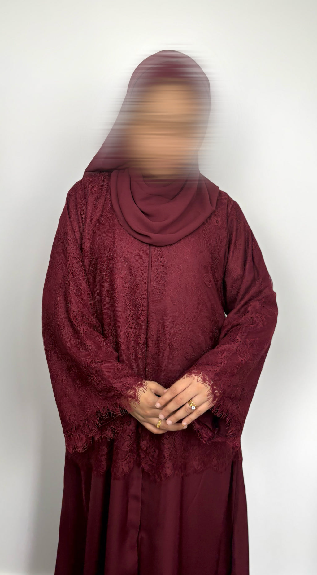 Ruby Lace Abaya