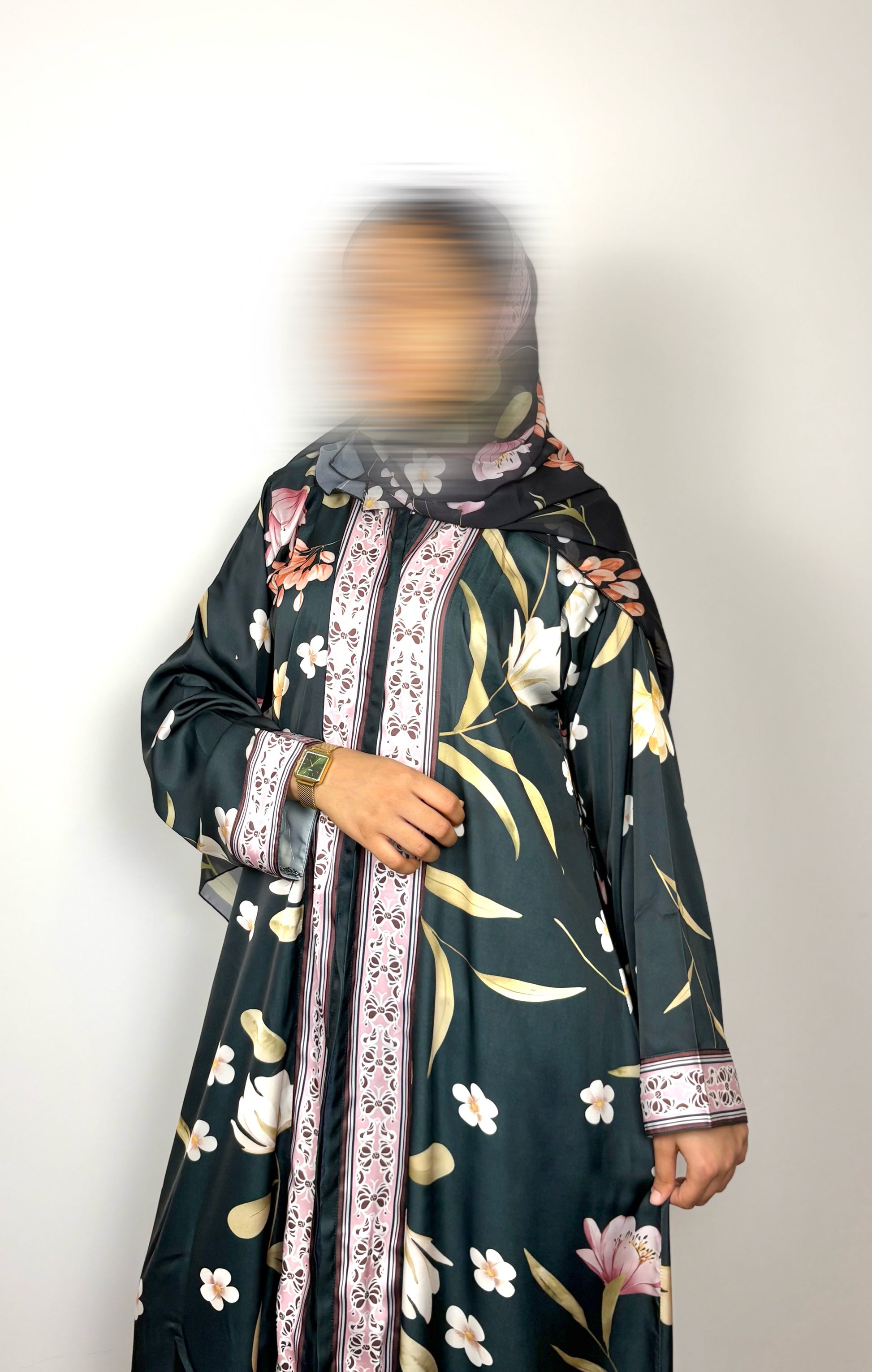Noor Floral Elegance Abaya