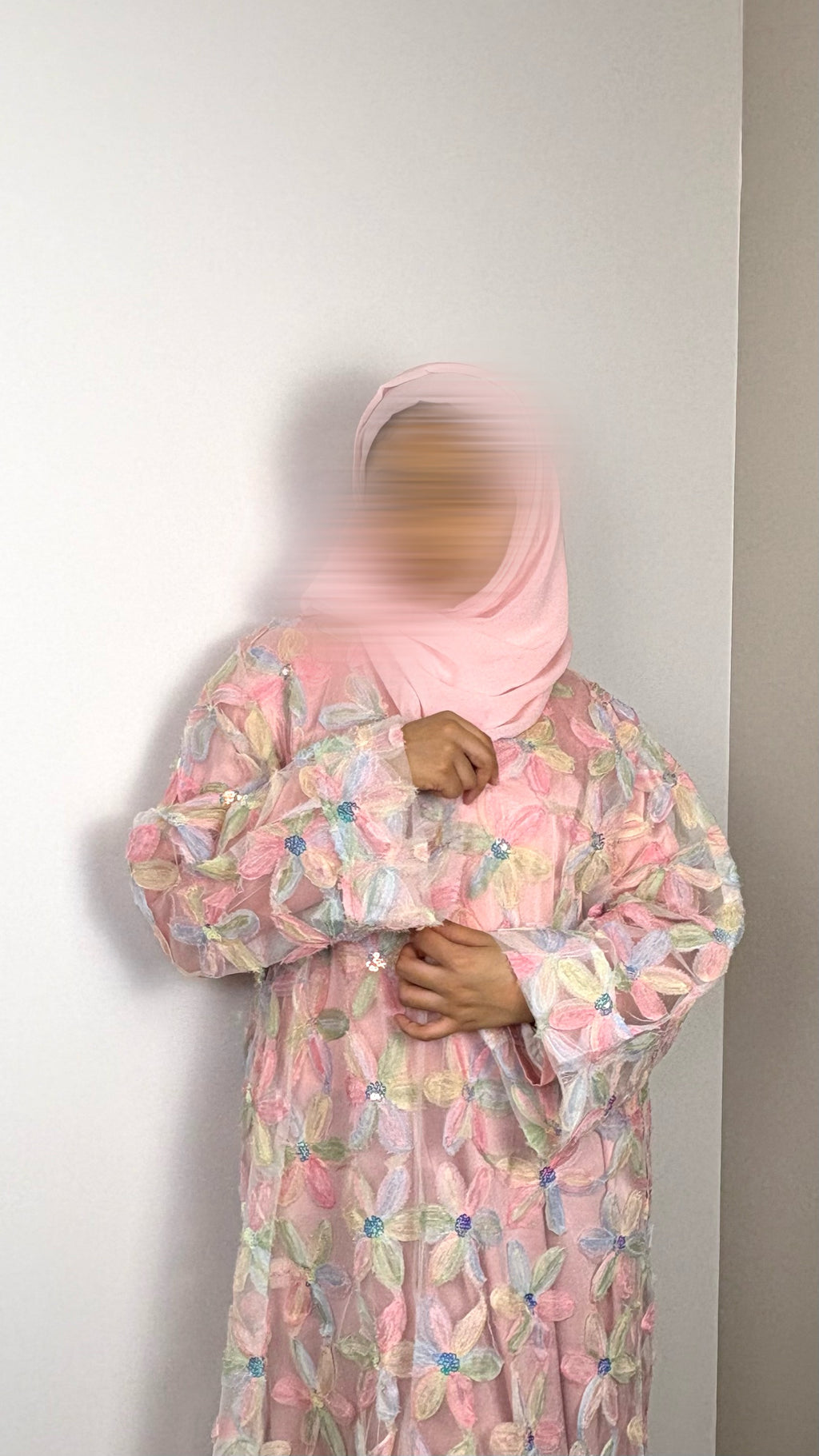 Pastel Bloom Abaya