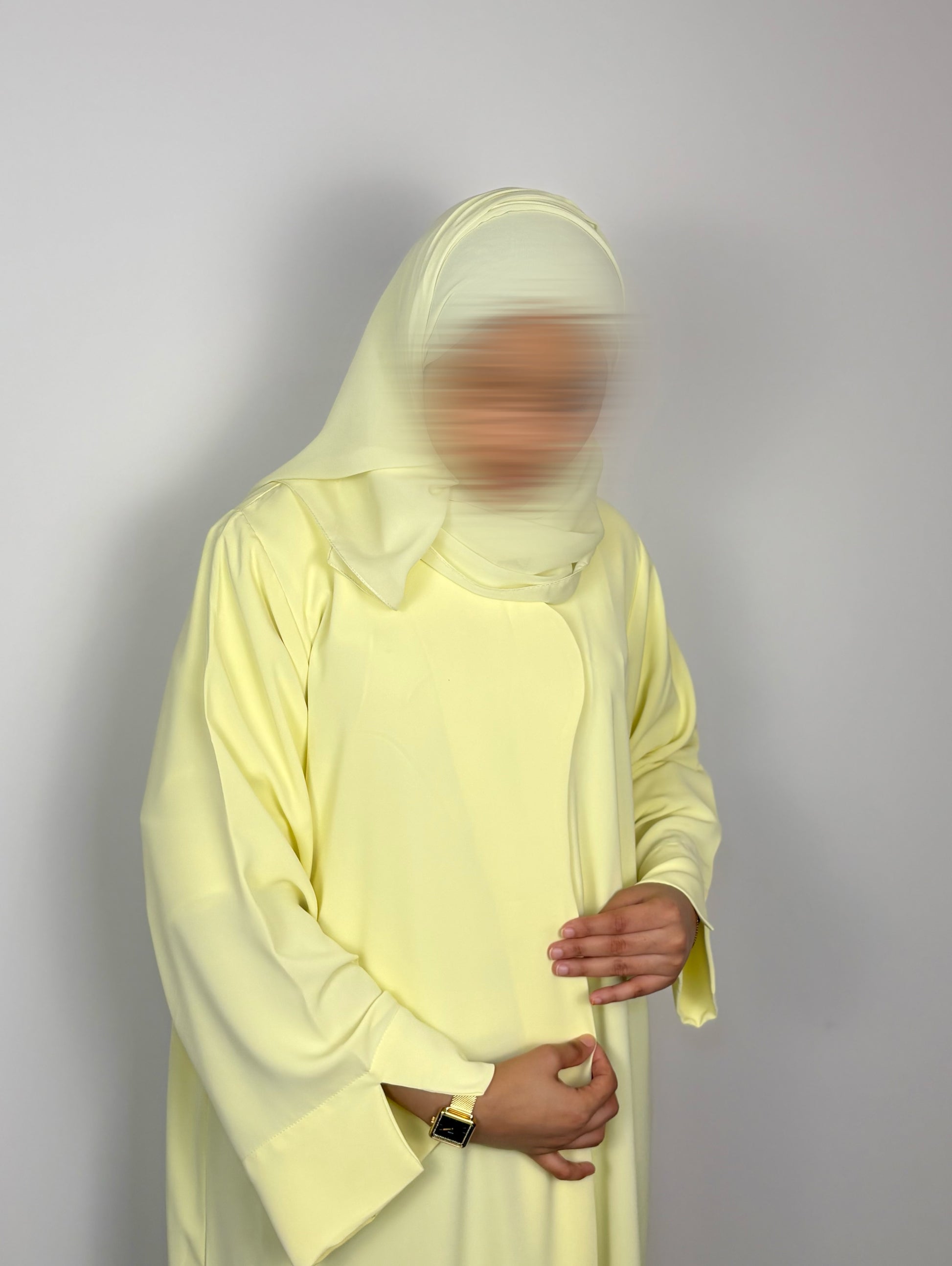 Butter Yellow Sorbet Abaya