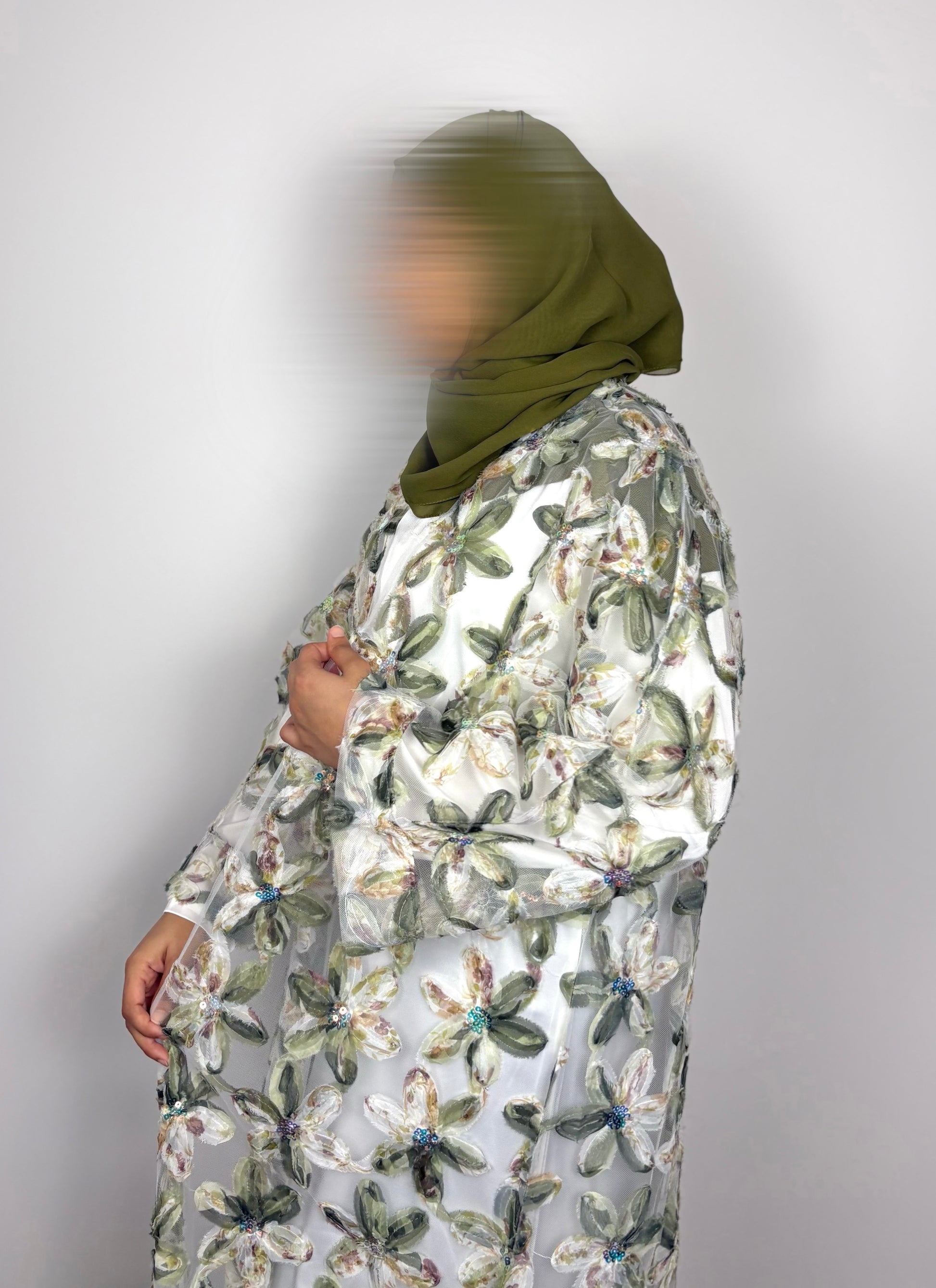 Olive Blossom Abaya
