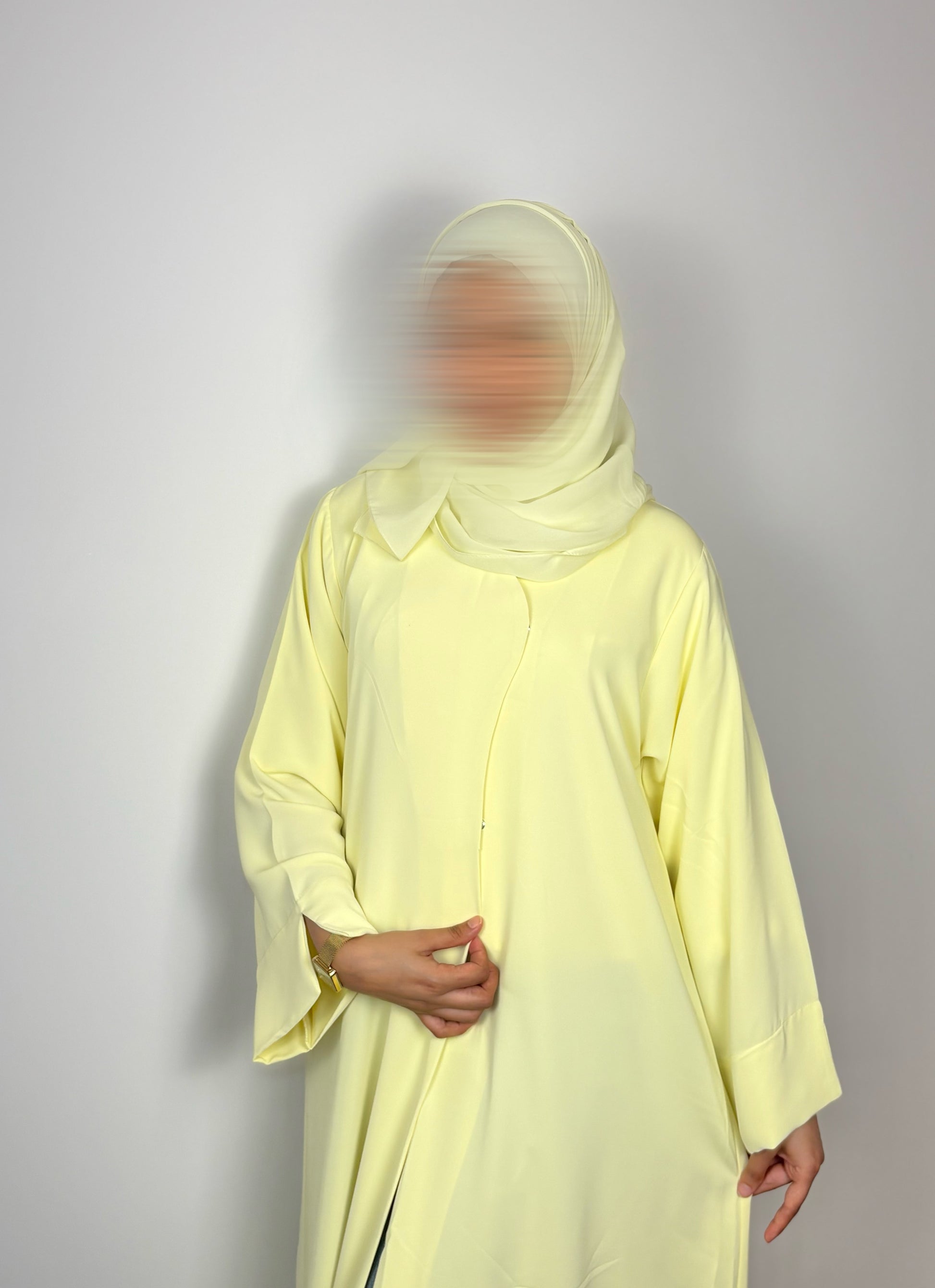 Butter Yellow Sorbet Abaya
