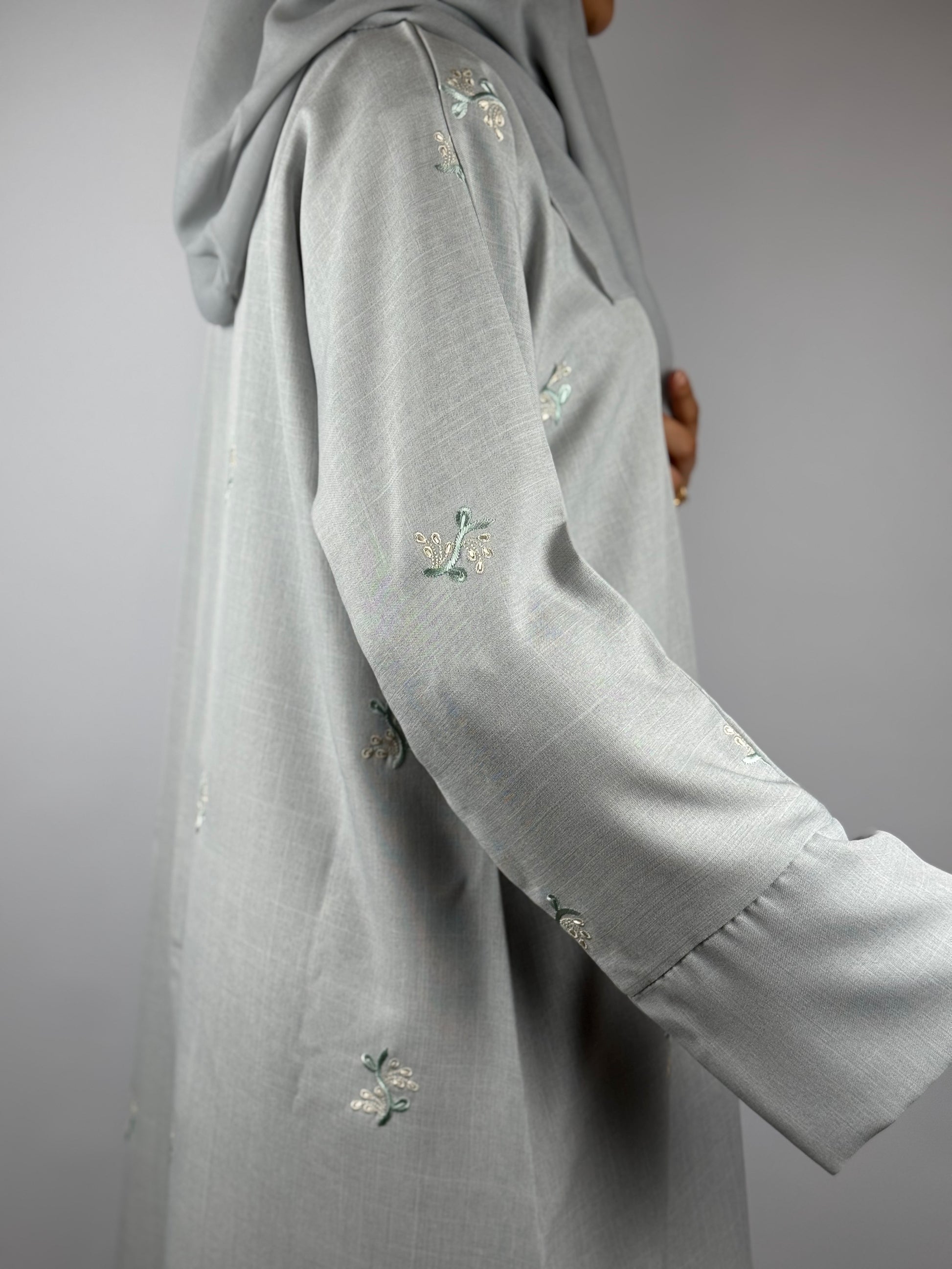 Premium Linen Petal Abaya